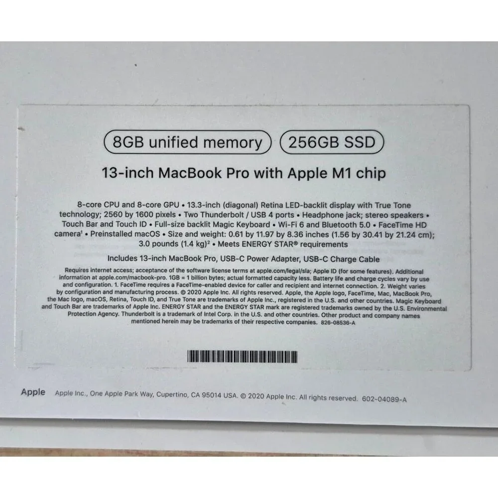 Original Macbook Pro OEM Apple 13-inch Model A2338 Empty Box Only